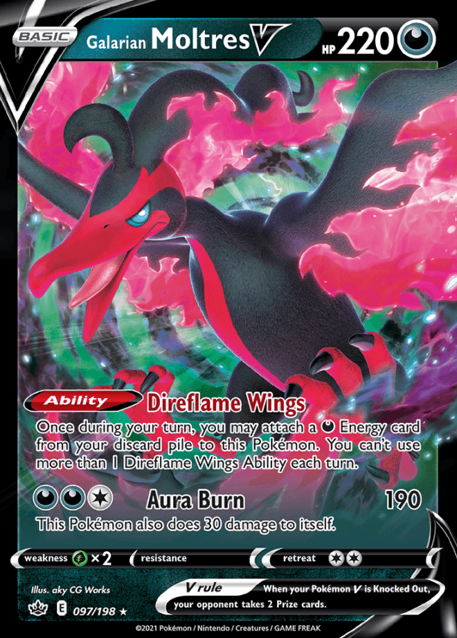 [CHN][NM] Karta Pokemon Galarian Moltres V 41 -
