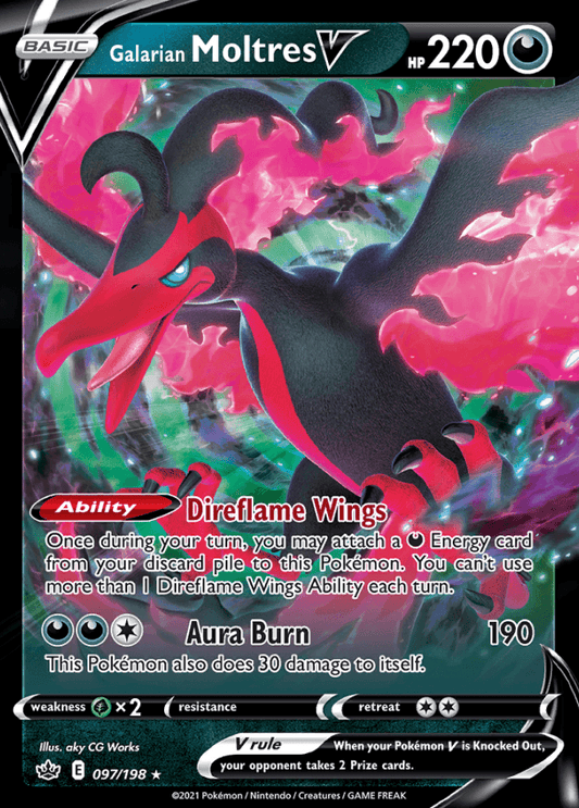 [CHN][NM] Karta Pokemon Galarian Moltres V 41 -
