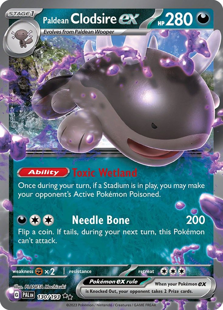 [ENG][NM] Karta Pokemon Paldean Clodsire ex 130/193 - Paldea Evolved