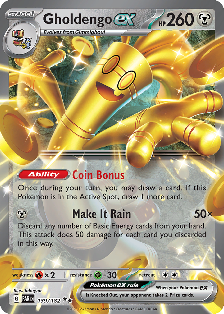 [ENG][NM] Karta Pokemon Gholdengo ex 139/182 - Paradox Rift