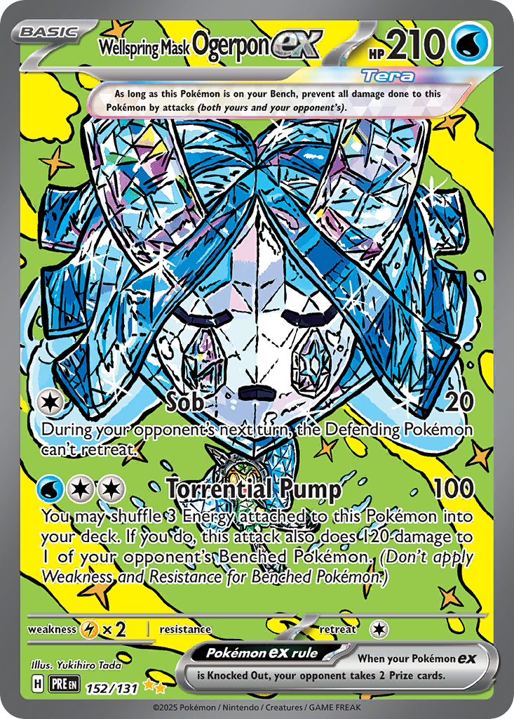 [ENG][NM] Karta Pokemon Wellspring Mask Ogerpon ex 152/131 - Prismatic Evolutions
