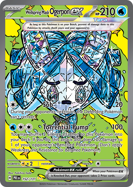[ENG][NM] Karta Pokemon Wellspring Mask Ogerpon ex 152/131 - Prismatic Evolutions