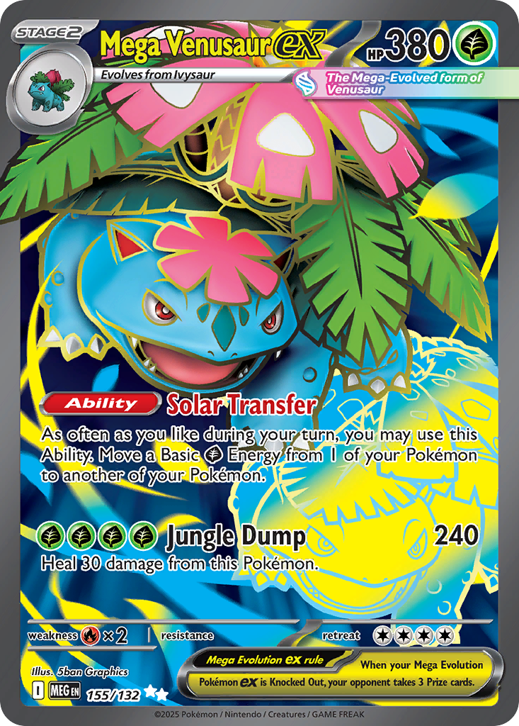 [ENG][NM] Karta Pokemon Mega Venusaur ex 155/132 - Mega Evolution Base Set
