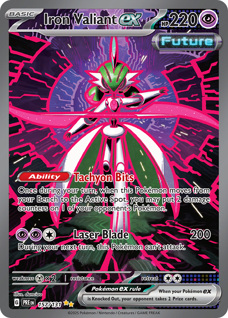 [ENG][NM] Karta Pokemon Iron Valiant ex 157/131 - Prismatic Evolutions