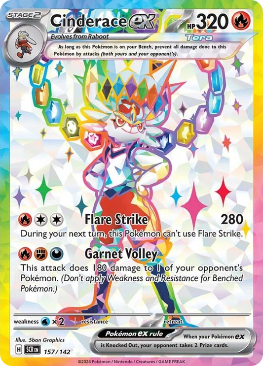 [ENG][NM] Karta Pokemon Cinderace ex 157/142 - Stellar Crown