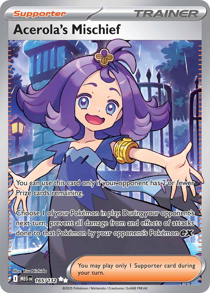 [ENG][NM] Karta Pokemon Acerola's Mischief 165/132 - Mega Evolution Base Set