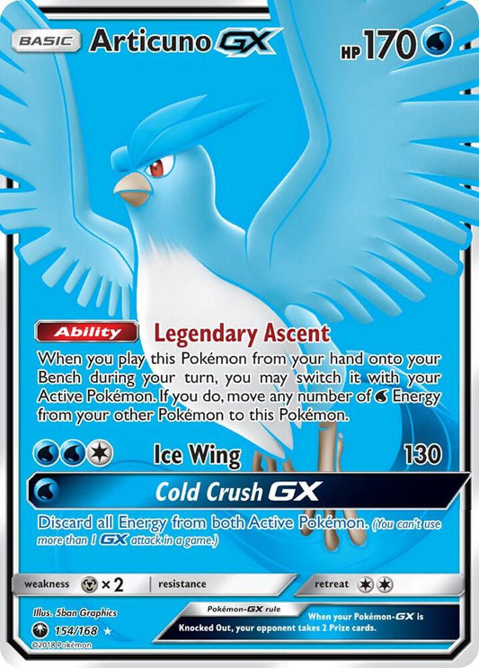 [ENG][NM] Karta Pokemon Articuno GX (Full Art) 154/168 - Celestial Storm