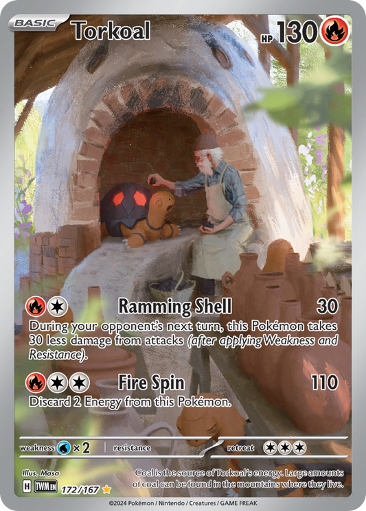[ENG][NM] Karta Pokemon Torkoal 172/167 - Twilight Masquerade