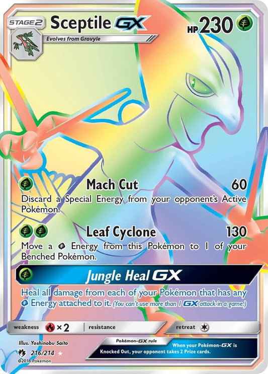 [ENG][NM] Karta Pokemon Sceptile GX 216 - Lost Thunder