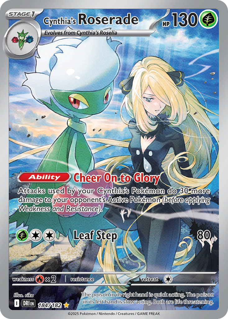 [ENG][NM] Karta Pokemon Cynthia's Roserade 184/182 - Destined Rivals