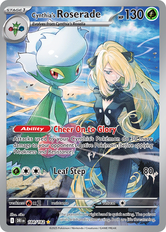 [ENG][NM] Karta Pokemon Cynthia's Roserade 184/182 - Destined Rivals