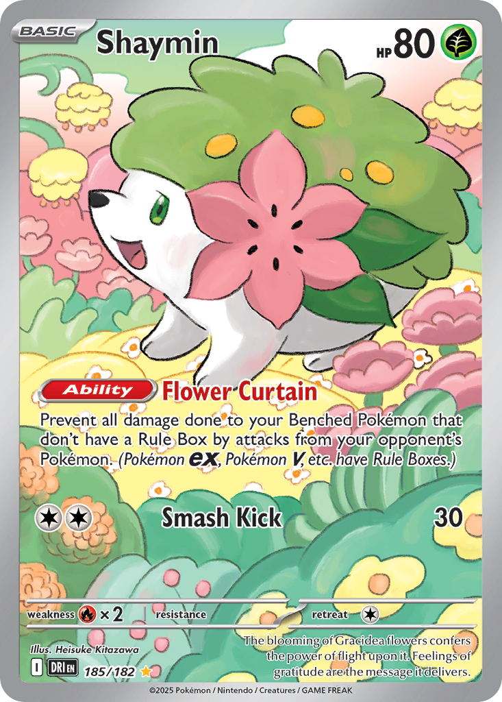 [ENG][NM] Karta Pokemon Shaymin 185/182 - Destined Rivals