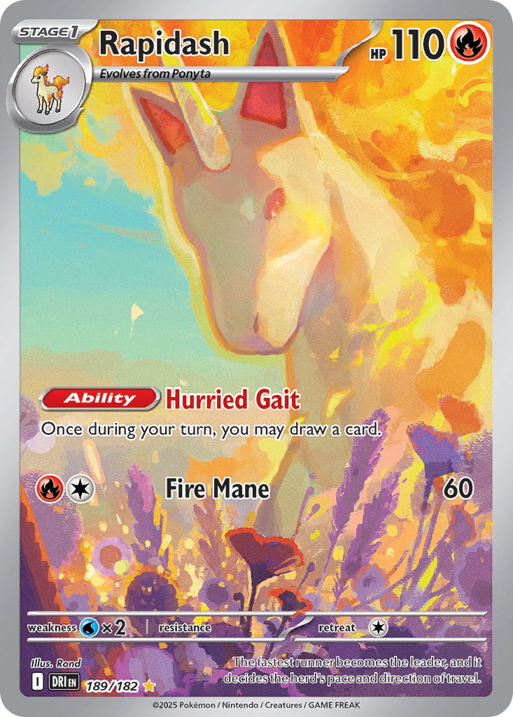 [ENG][NM] Karta Pokemon Rapidash 189/182 - Destined Rivals