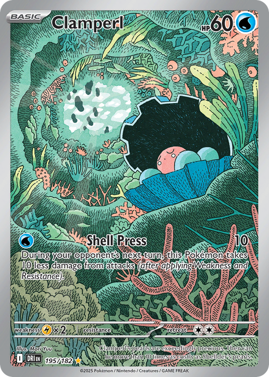 [ENG][NM] Karta Pokemon Clamperl 195/182 - Destined Rivals