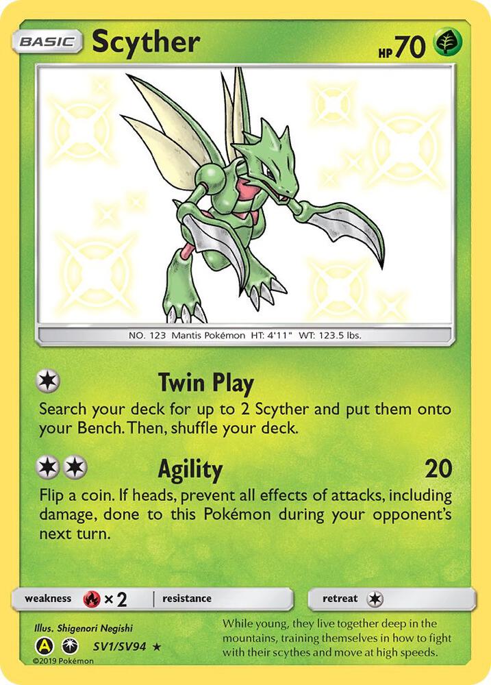 [ENG][NM] Karta Pokemon Scyther SV1/SV94 - Hidden Fates