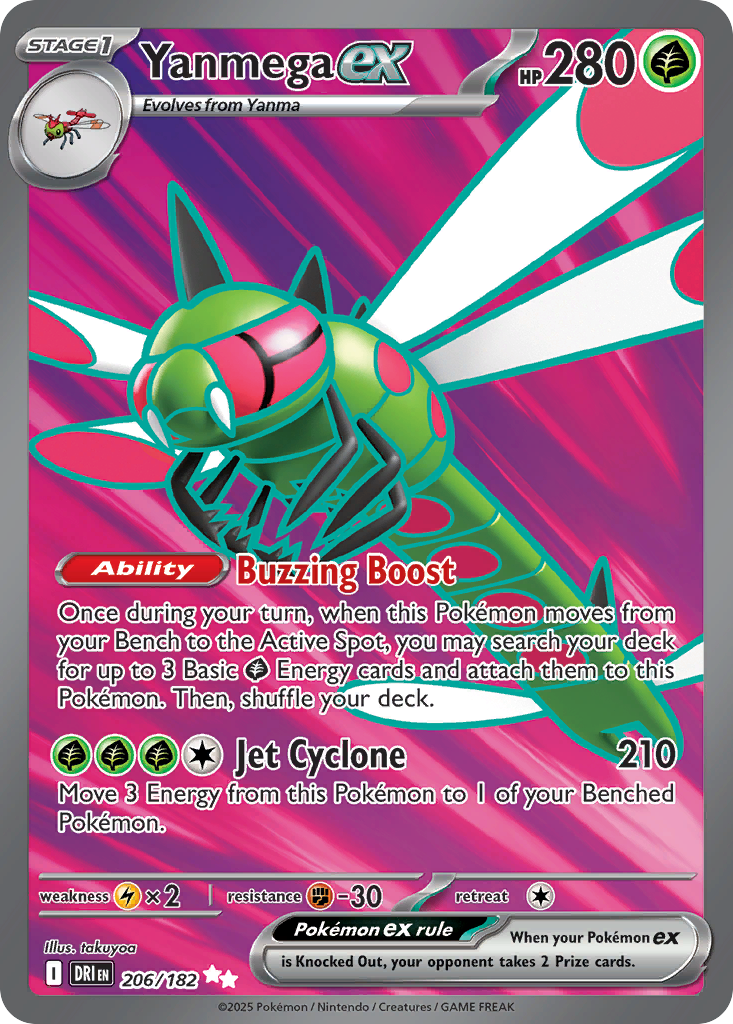 [ENG][NM] Karta Pokemon Yanmega ex 206/182 - Destined Rivals