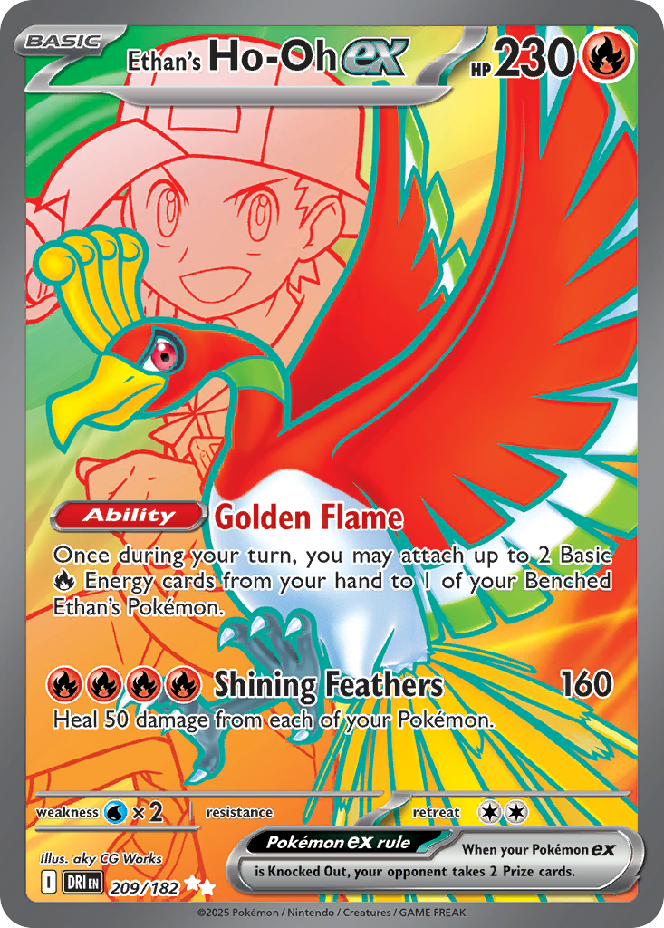 [ENG][NM] Karta Pokemon Ethan's Ho - Oh ex 209 - Destined Rivals