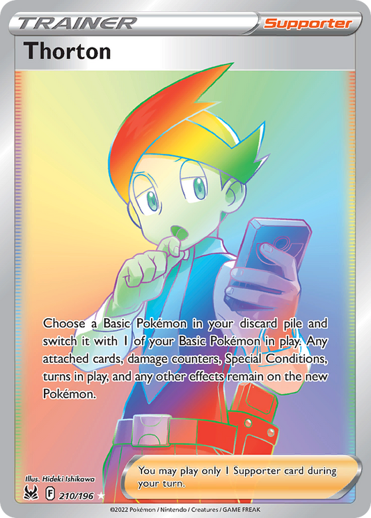 [ENG][NM] Karta Pokemon Thorton 210/196 - Lost Origin