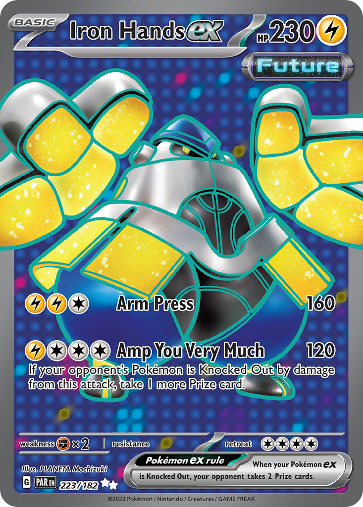 [ENG][NM] Karta Pokemon Iron Hands ex 223/182 - Paradox Rift