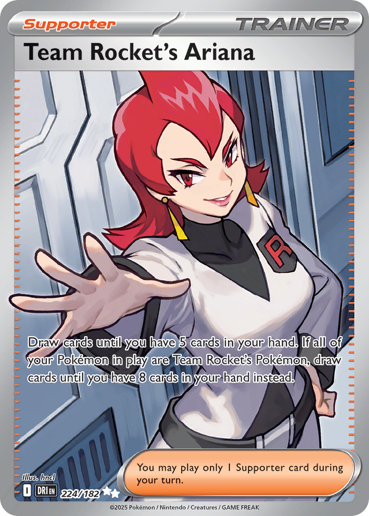[ENG][NM] Karta Pokemon Team Rocket's Ariana 224/182 - Destined Rivals