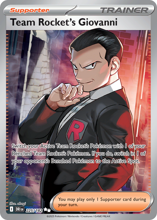 [ENG][NM] Karta Pokemon Team Rocket's Giovanni 225/182 - Destined Rivals
