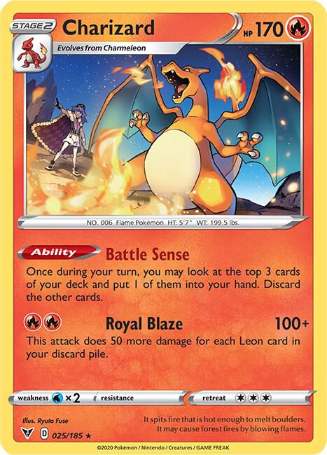 [ENG][NM] Karta Pokemon Charizard 025/185 - Vivid Voltage