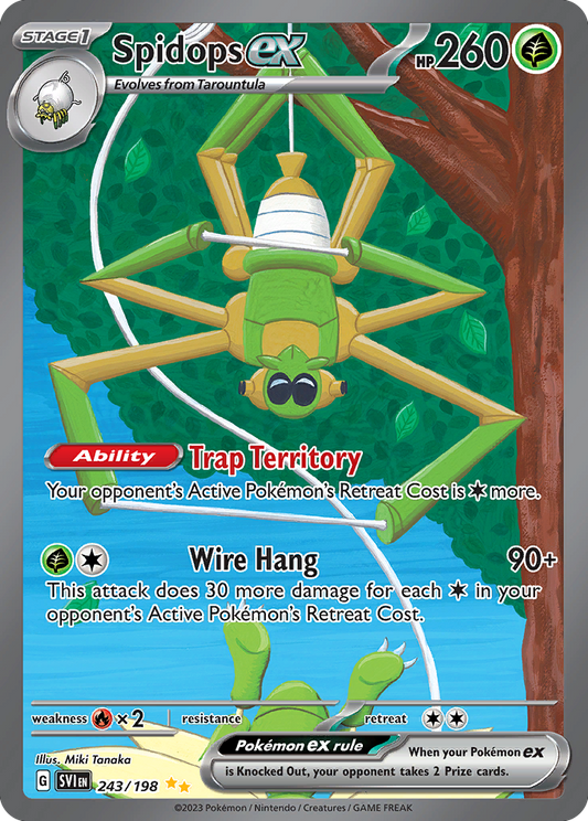 [ENG][NM] Karta Pokemon Spidops ex 243/198 - Scarlet & Violet Base Set