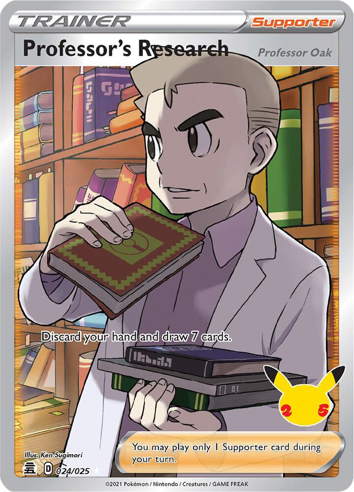 [ENG][NM] Karta Pokemon Professor's Research (Full Art) 024/025 - Celebrations