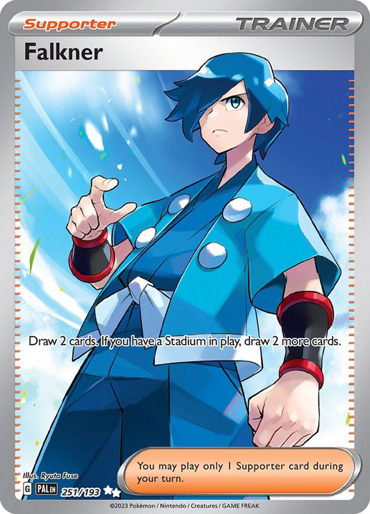 [ENG][NM] Karta Pokemon Falkner 251/193 - Paldea Evolved