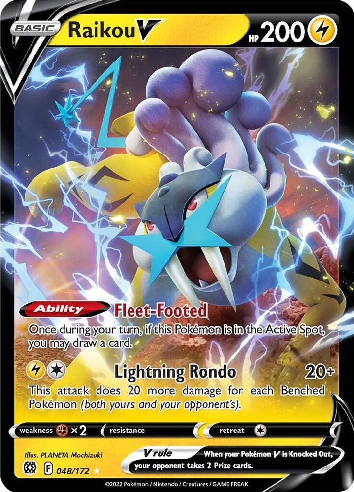 [ENG][NM] Karta Pokemon Raikou V 048/172 - Brilliant Stars
