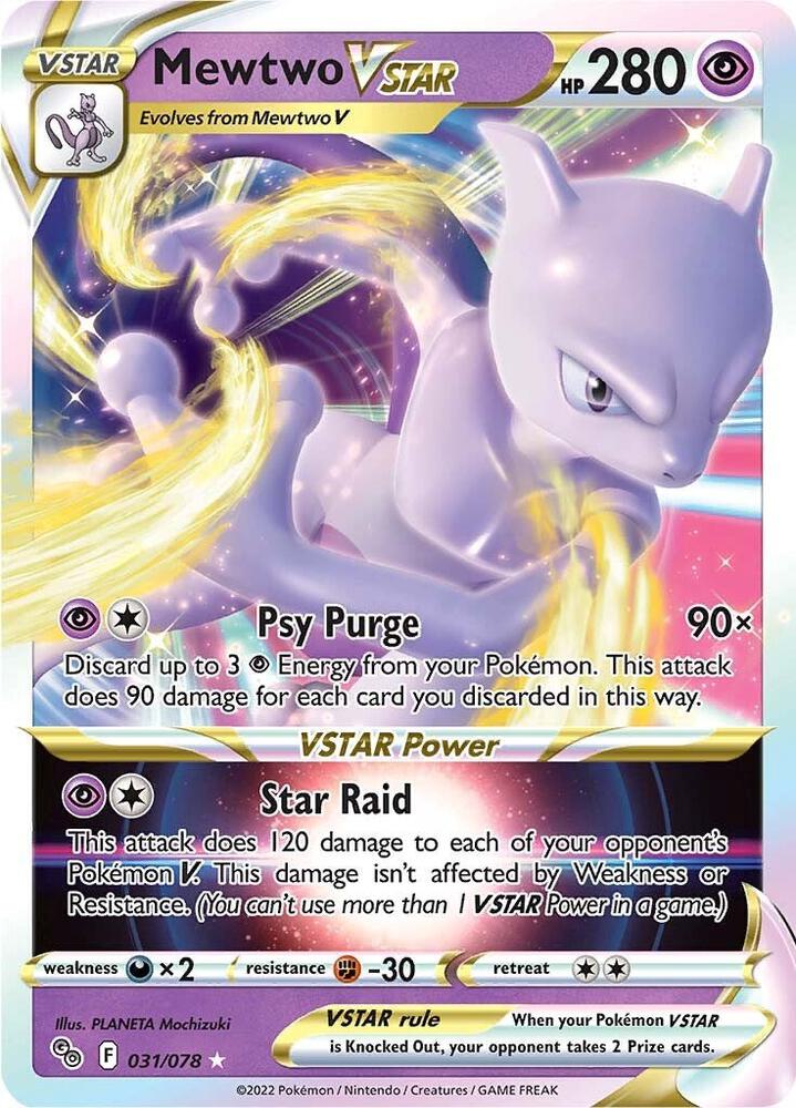 [ENG][NM] Karta Pokemon Mewtwo VSTAR 031/078 - Pokemon GO