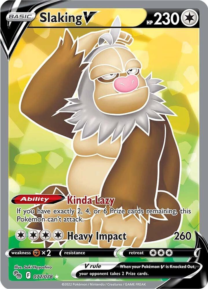 [ENG][NM] Karta Pokemon Slaking V (Full Art) 077/078 - Pokemon GO