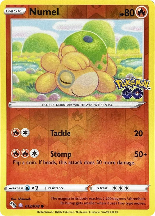 [ENG][NM] Karta Pokemon Numel (Peelable Ditto) 013/078 - Pokemon GO