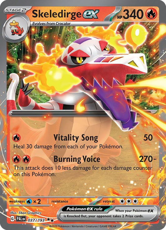 [ENG][NM] Karta Pokemon Skeledirge ex 037/193 - Paldea Evolved