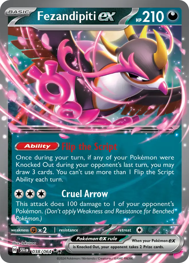 [ENG][NM] Karta Pokemon Fezandipiti ex 038/064 - Shrouded Fable