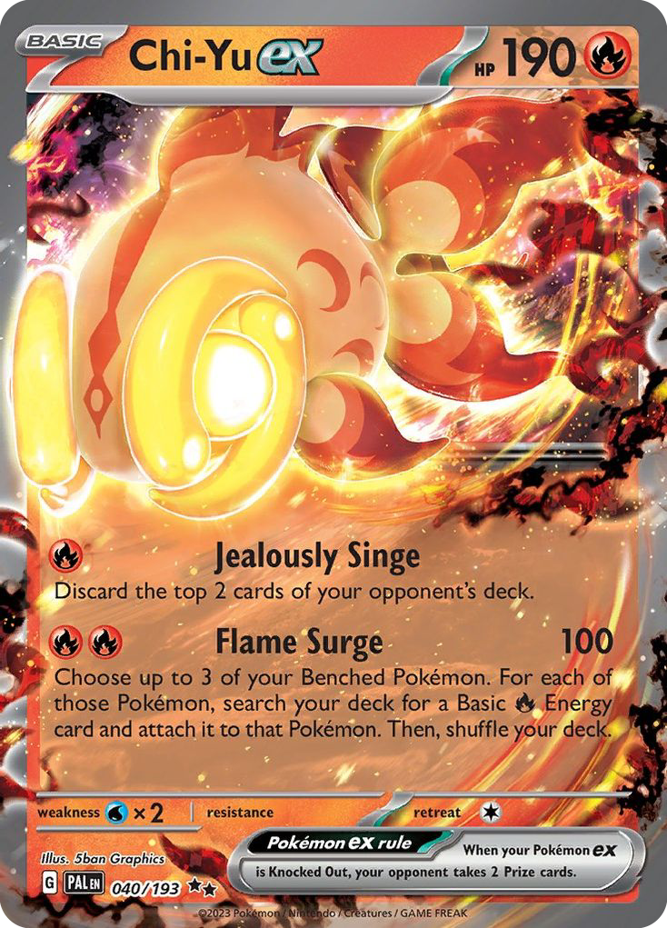 [ENG][NM] Karta Pokemon Chi-Yu ex 040/193 - Paldea Evolved