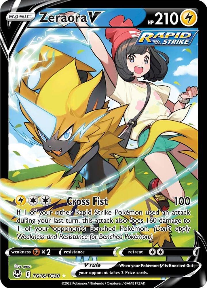 [ENG][NM] Karta Pokemon Zeraora V TG16 - Silver Tempest