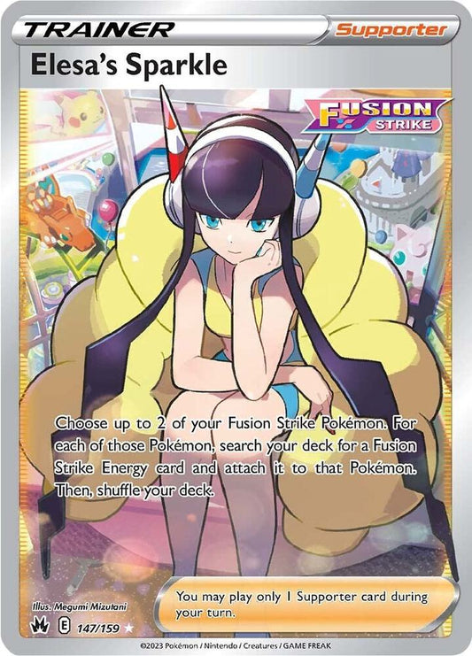 [ENG][NM] Karta Pokemon Elesa's Sparkle (Full Art) 147/159 - Crown Zenith