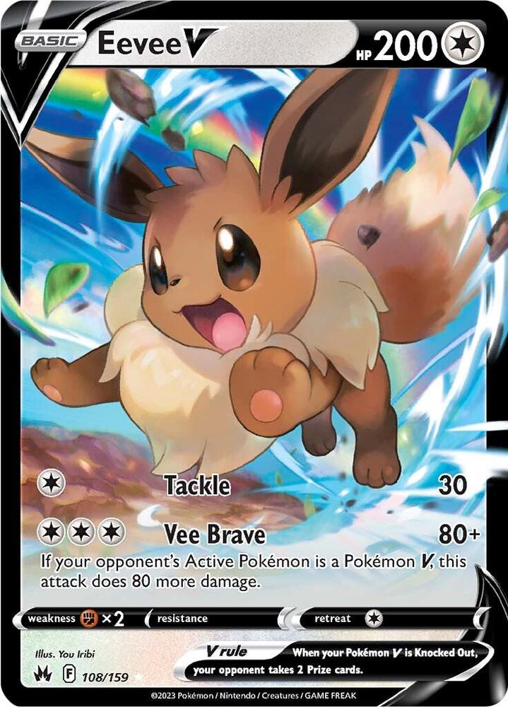 [ENG][NM] Karta Pokemon Eevee V 108/159 - Crown Zenith