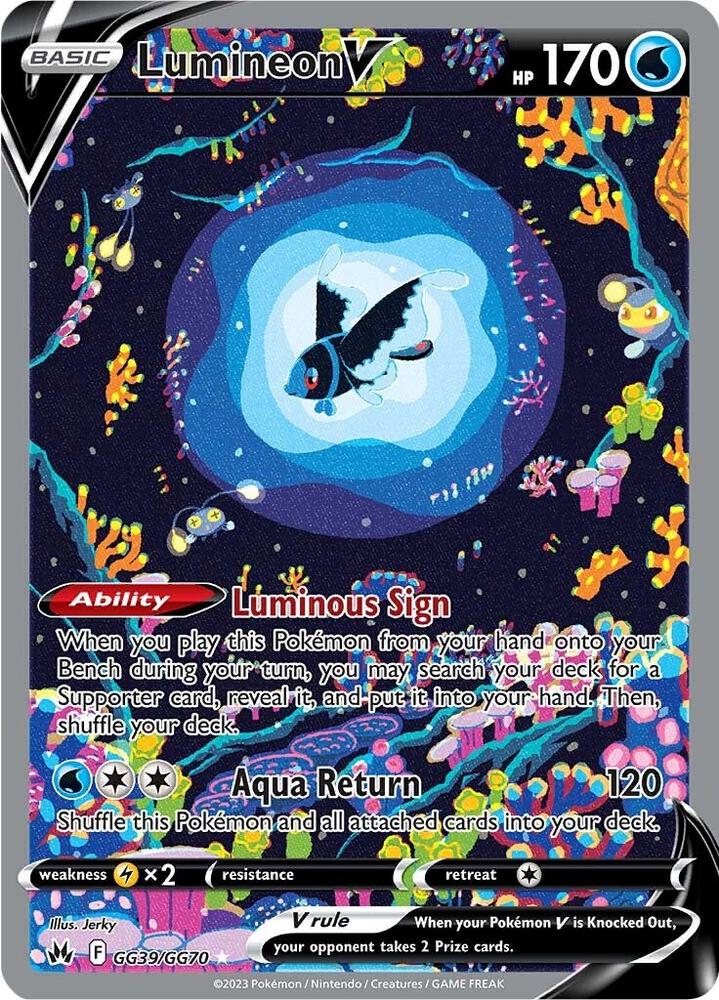 [ENG][NM] Karta Pokemon Lumineon V GG39/GG70 - Crown Zenith