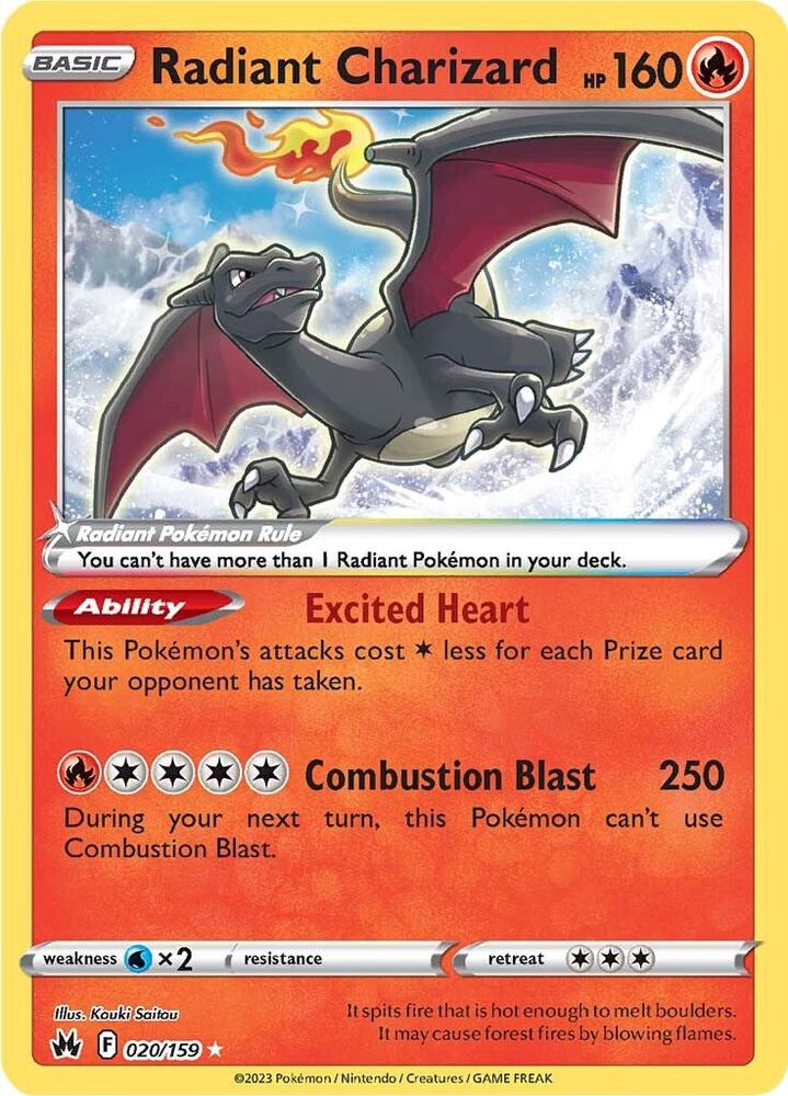 [ENG][NM] Karta Pokemon Radiant Charizard 020/159 - Crown Zenith