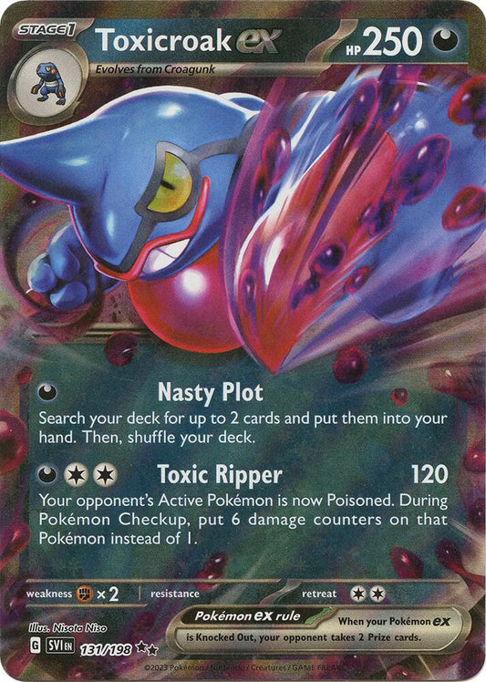 [ENG][NM] Karta Pokemon Toxicroak ex 131/198 - Scarlet & Violet Base Set