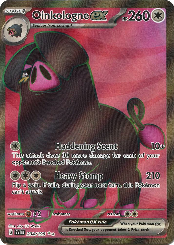 [ENG][NM] Karta Pokemon Oinkologne ex 234/198 - Scarlet & Violet