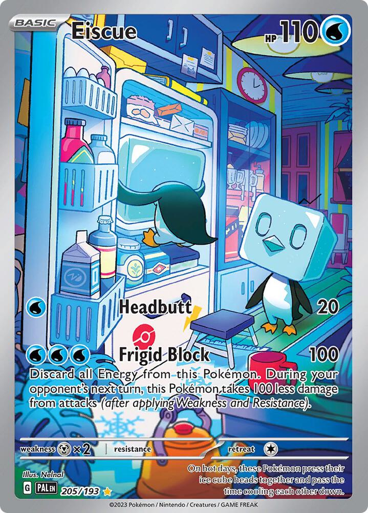 [ENG][NM] Karta Pokemon Eiscue 205/193 - Paldea Evolved