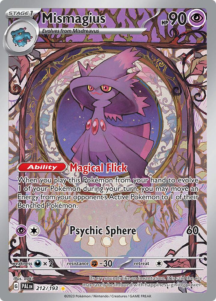 [ENG][NM] Karta Pokemon Mismagius 212/193 - Paldea Evolved