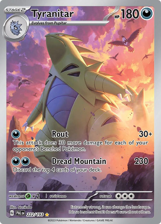 [ENG][NM] Karta Pokemon Tyranitar 222/193 - Paldea Evolved
