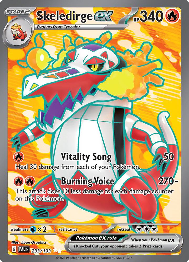 [ENG][NM] Karta Pokemon Skeledirge ex 233/193 - Paldea Evolved