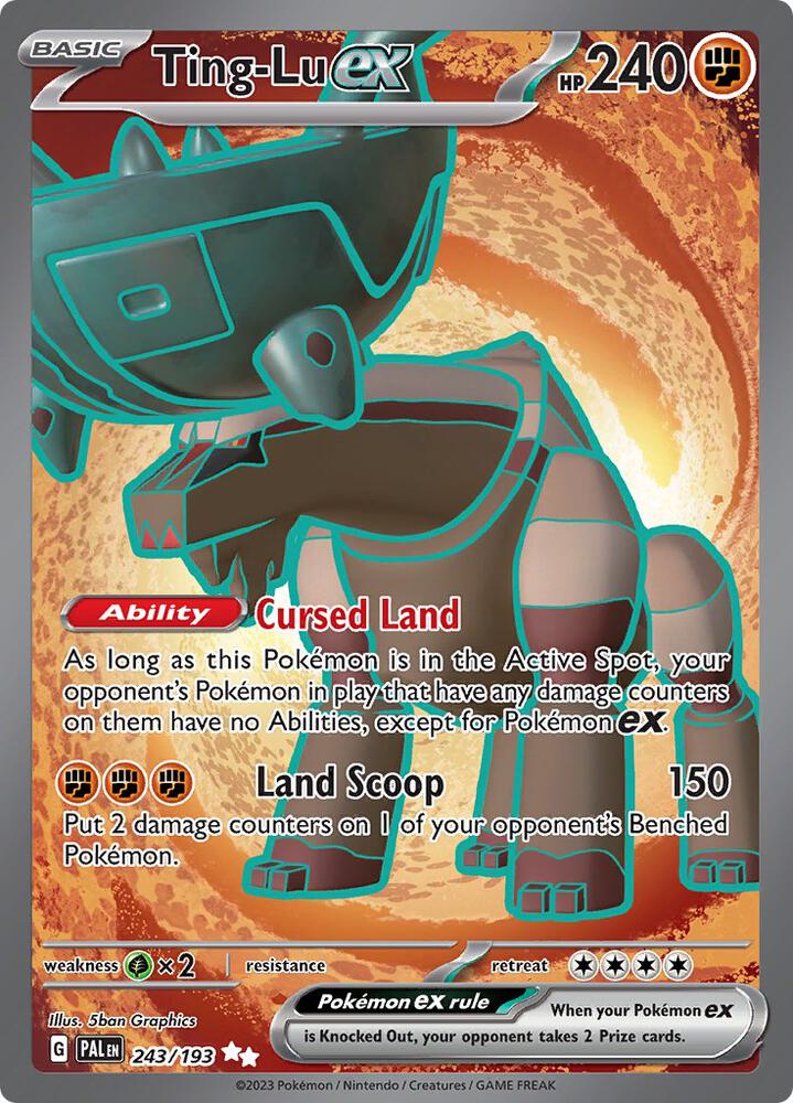 [ENG][NM] Karta Pokemon Ting-Lu ex 243/193 - Paldea Evolved
