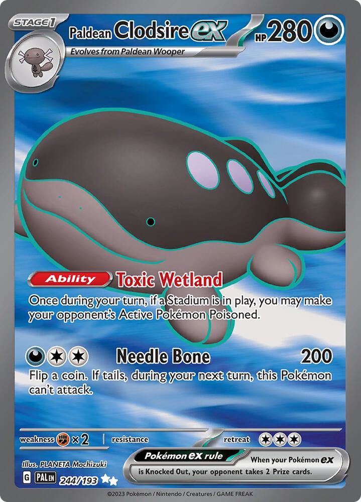 [ENG][NM] Karta Pokemon Paldean Clodsire ex 244/193 - Paldea Evolved
