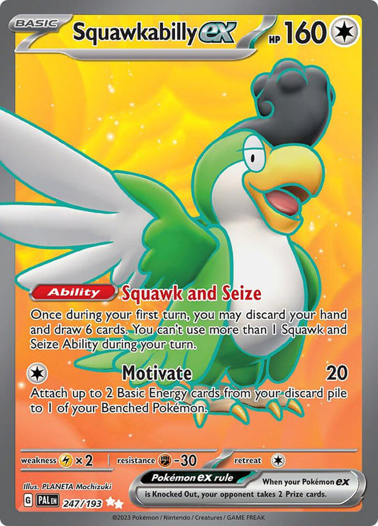 [ENG][NM] Karta Pokemon Squawkabilly ex 247/193 - Paldea Evolved